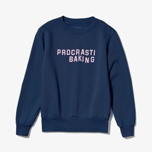 Navy Blue Women’s Sweatshirt Procrasti-baking Katie Kimmel NYTimes Cooking M